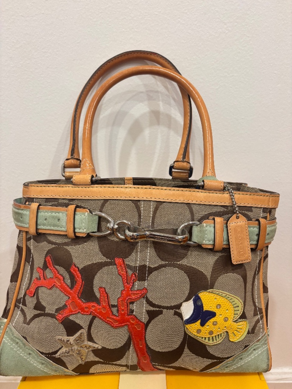 Coach/Limited Coral/Fish Bag/Multi Color